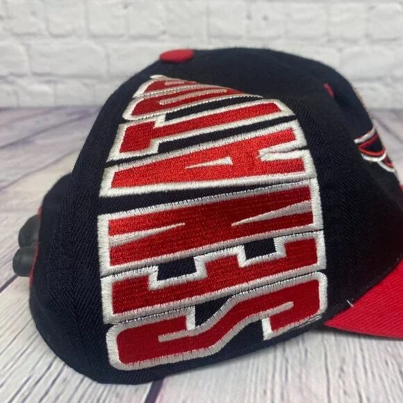 Ottawa Senators Hat Cap Fitted Large Black Red American Needle Airhead Air Pump - Picture 7 of 15